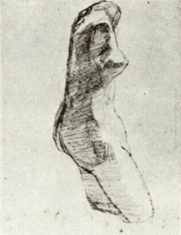Gesso Torso di una donna, visto dal lato Gesso Torso di una donna, visto dal lato