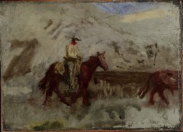 Schizzo per Cowboys nelle Badlands Schizzo per Cowboys nelle Badlands