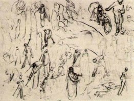 Foglio con figure e mani Foglio con figure e mani