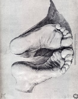Piedi di un uomo inginocchiato Piedi di un uomo inginocchiato