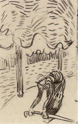 Una Donna Sollevare un bastone di fronte gli alberi Una Donna Sollevare un bastone di fronte gli alberi