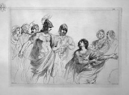 Donne e guerrieri, del Guercino Donne e guerrieri, del Guercino