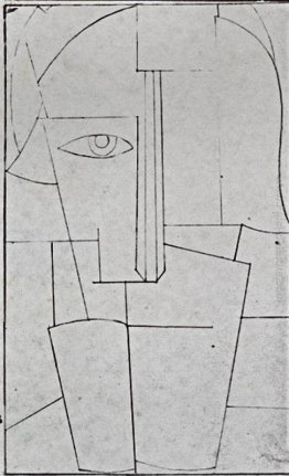 Disegnare per un ritratto di Ivan Klyun Disegnare per un ritratto di Ivan Klyun