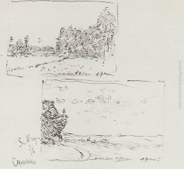 Margini del bosco, l'aumento del margine luna / foresta, sole di Margini del bosco, l'aumento del margine luna / foresta, sole di