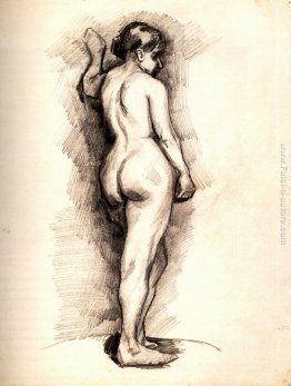 Standing Nudo Femminile di spalle Standing Nudo Femminile di spalle