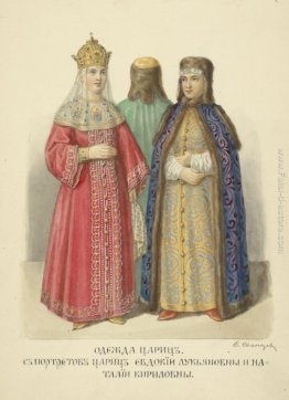 Abbigliamento di regine. Con i ritratti delle regine Evdokia Luk Abbigliamento di regine. Con i ritratti delle regine Evdokia Luk
