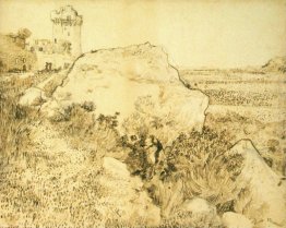 Hill con le rovine di Montmajour Hill con le rovine di Montmajour