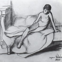 Utrillo Nudo seduto su un divano Utrillo Nudo seduto su un divano