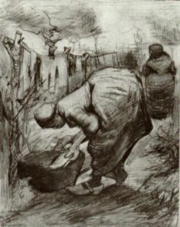 Contadina al lavatoio e Contadina riagganciare il lavanderia Contadina al lavatoio e Contadina riagganciare il lavanderia