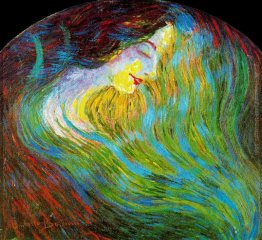 Studio di un volto femminile Studio di un volto femminile