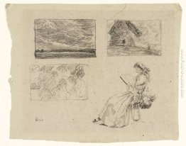 Studi di paesaggi e figure Studi di paesaggi e figure