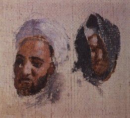 Teste dei due uomini in turbante Teste dei due uomini in turbante