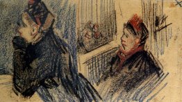 Due donne in una scatola balcone Due donne in una scatola balcone