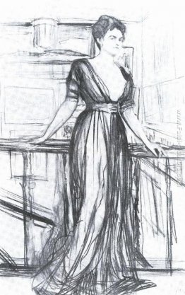 Disegnare per un ritratto di P.I. Scherbatova Disegnare per un ritratto di P.I. Scherbatova