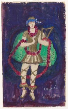 Costume design (Nijinsky) per il balletto d'artista "Orphée dell Costume design (Nijinsky) per il balletto d'artista "Orphée dell