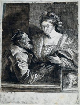 Titian`s Autoritratto con un giovane Titian`s Autoritratto con un giovane