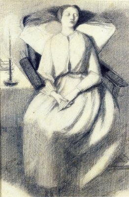 Elizabeth Siddal seduto su una sedia Elizabeth Siddal seduto su una sedia