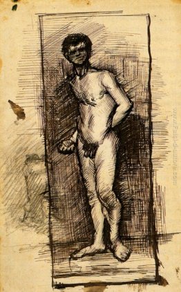 Standing Nudo maschile visto di fronte Standing Nudo maschile visto di fronte