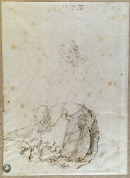 Seduto Maria con il bambino Seduto Maria con il bambino