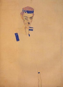 L'uomo con la fascia blu e la mano sulla guancia L'uomo con la fascia blu e la mano sulla guancia
