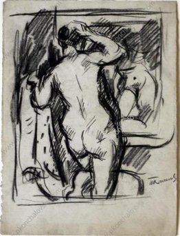 La donna di fronte a uno specchio La donna di fronte a uno specchio