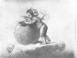 Putto con un globo Putto con un globo