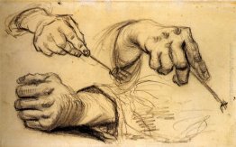 Tre mani, due holding Forks Tre mani, due holding Forks