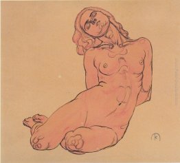 Una donna accovacciata Una donna accovacciata