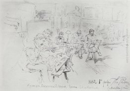In Repins studio. Disegno sera. In Repins studio. Disegno sera.