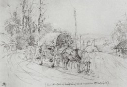 Il carrello con i feriti Il carrello con i feriti