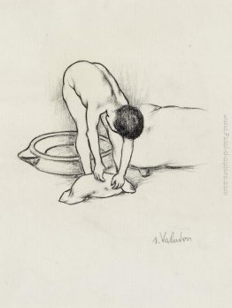 Nudo Femminile, lavarsi Nudo Femminile, lavarsi