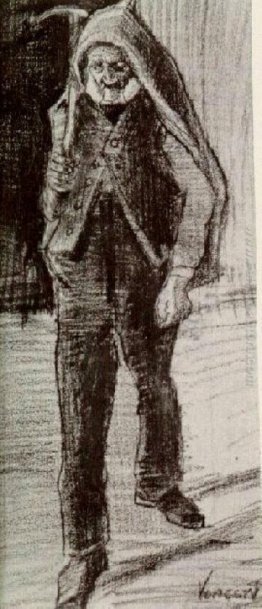 L'uomo orfano con il piccone sulla sua spalla L'uomo orfano con il piccone sulla sua spalla