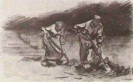 Contadina Uomo e donna, Scavare Contadina Uomo e donna, Scavare