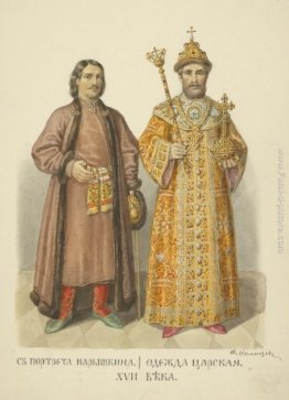 Dal ritratto della Naryshkin. Reale Abbigliamento Dal ritratto della Naryshkin. Reale Abbigliamento