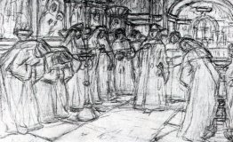 Studiare per "La visita di Tsarevna del chiostro" Studiare per "La visita di Tsarevna del chiostro"