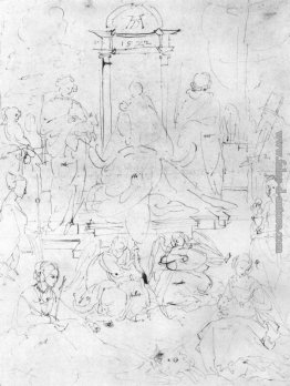 Studi su una "immagine della Vergine" grande Madonna col Bambino Studi su una "immagine della Vergine" grande Madonna col Bambino