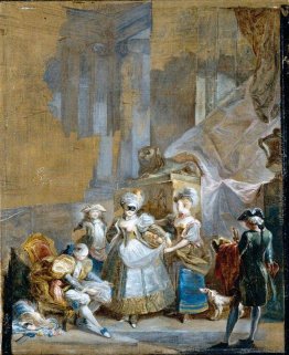 Elegante Azienda Preparazione per un ballo in maschera Elegante Azienda Preparazione per un ballo in maschera