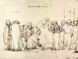 Gesù e l'adultera di Rembrandt Gesù e l'adultera di Rembrandt