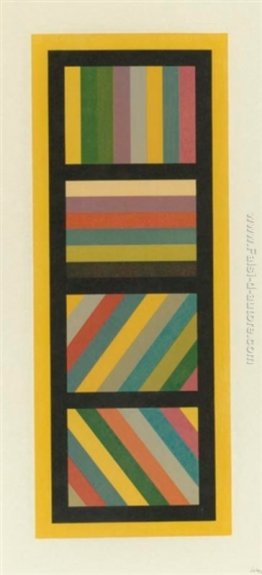 Bande di colore in quattro direzioni Bande di colore in quattro direzioni