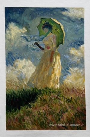 Donna con parasole (noto anche come studio di una figura esterna