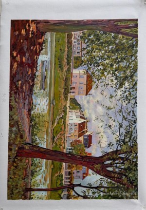 Villaggio sulle rive della Senna