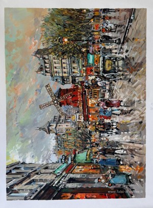Le Moulin Rouge Place Blanche a Montmartre