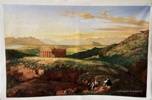 Il Tempio di Segesta con l'Artista Sketching