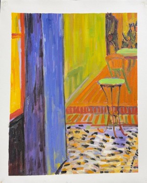 Terrazza del caffè in Place du Forum