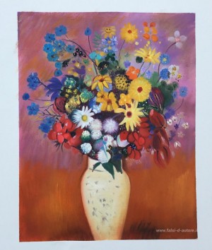 Bianco Vaso con fiori