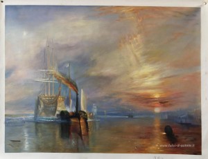 La valorosa téméraire tirò al suo ultimo ancoraggio essere rotto