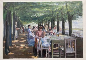 The Terrace al Ristorante Jacob a Nienstedten sull'Elba