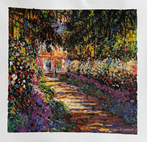 Percorso nel giardino di Monet a Giverny
