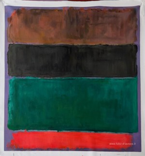 Untitled (Red-Brown, il nero, verde, rosso)
