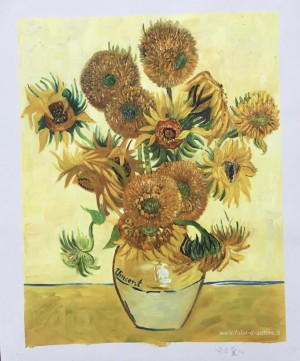 Still Life - Vaso con dodici girasoli